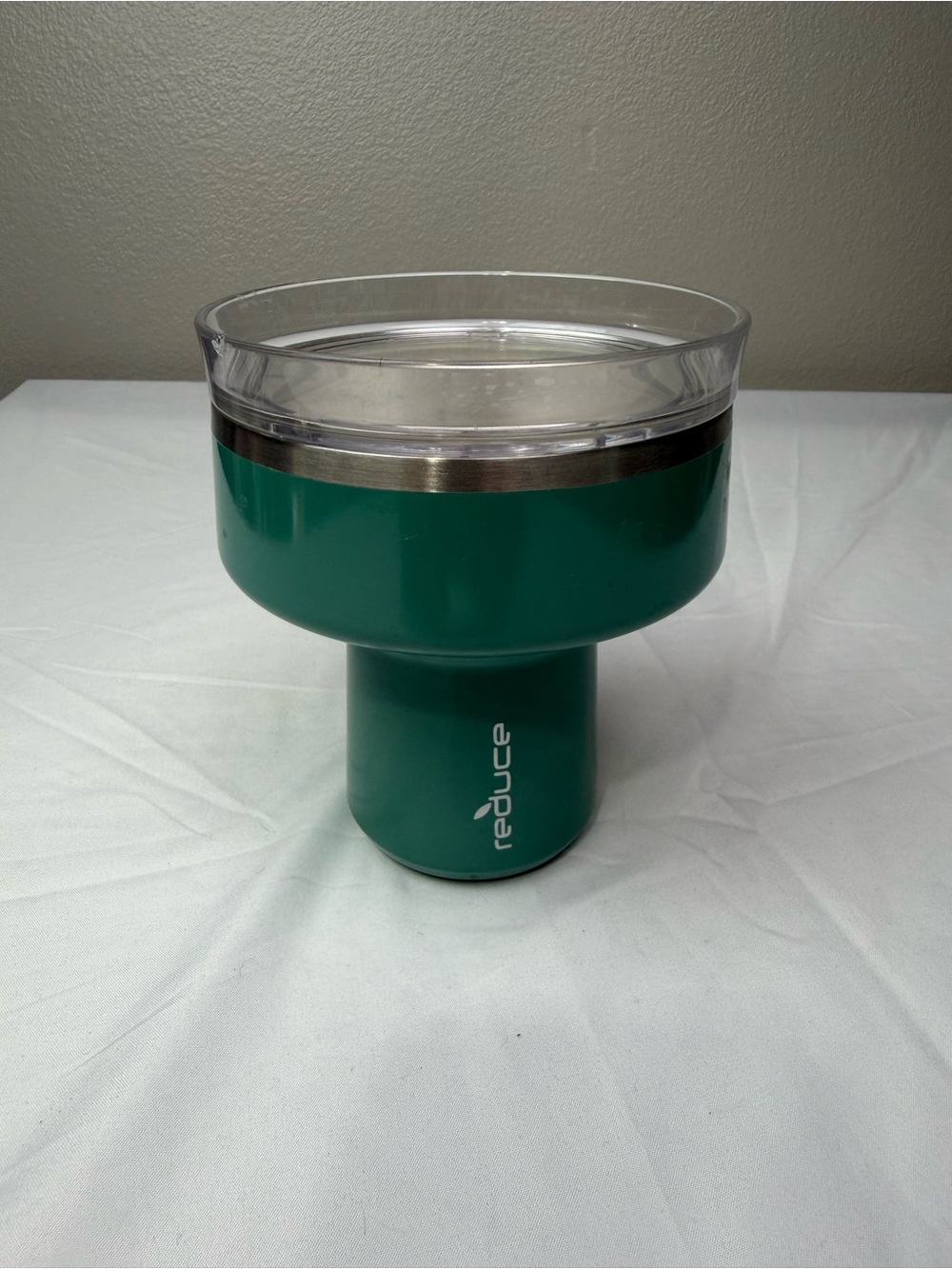 reduce Green Insulated Drinkware Tumbler with Clear Lid